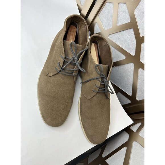 Ecco Men Suede Leather Boots 45 Us 11 11.5 Shoes Chukka Brown shoes main image 12